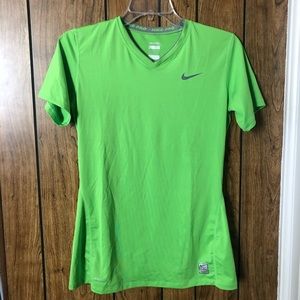 Nike Pro V Neck Short Sleeve Shirt